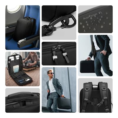 2. Wozinsky Premium 15.6'' Laptop Backpack/Bag with Strap - Black