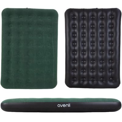 2. FLOCKED MATTRESS 2-PERSON GREEN 191x137x22CM 24644