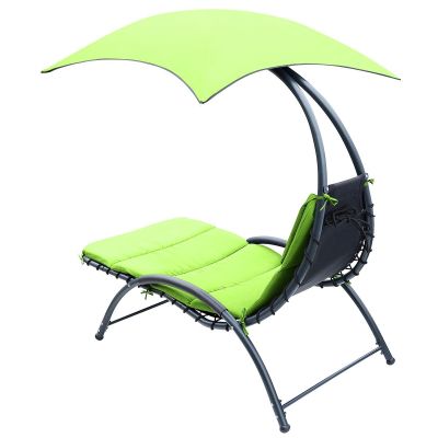 9. BERGAMO DECHAIR WITH UMBRELLA 200x125x180CM LIME