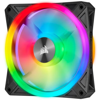 4. Corsair | QL Series Dual 140mm PWM Fan Kit with CORE Lighting Node | QL140 RGB Lighting | Case Fan