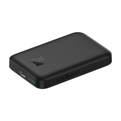 7. Baseus Magnetic Mini Air 6000mAh 20W Powerbank with Inductive Charging and Baseus Simple USB-C Cable (20V/3A) 30cm - Black