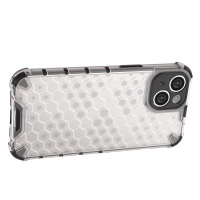 11. Honeycomb case for iPhone 14 armored hybrid cover transparent