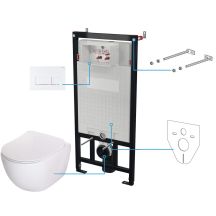Zestaw WC podtynkowy 6 w 1