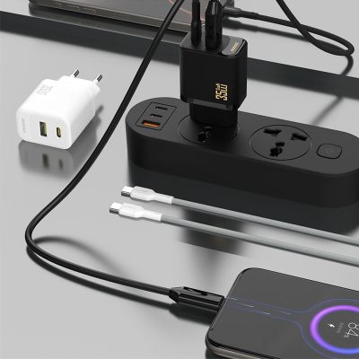 3. Dudao A27MaxCEU PD QC 35W USB-A USB-C Wall Charger with USB-C Cable - Black
