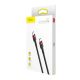 13. Baseus CATKLF-H91 USB-C - USB-C PD QC cable 60W 3A 480Mb/s 2m - black and red