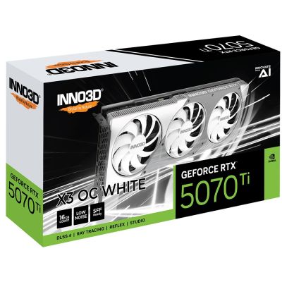 4. INNO3D GeForce RTX 5070 Ti X3 OC WHITE graphics card