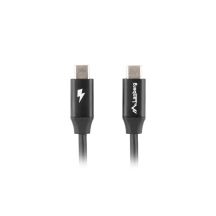 LANBERG USB-C CABLE 2.0 M/M 1M PREMIUM QC 4.0 POWER DELIVERY 60W BLACK CA-CMCM-40CU-0010-BK
