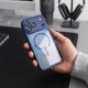 6. Tech-Protect MagPeak MagSafe CC Case for iPhone 18 Pro / 17 Pro - Clear Navy Blue
