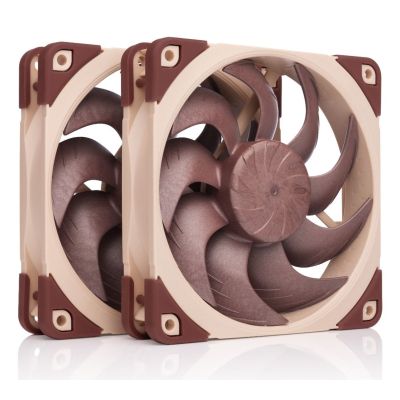 Noctua NF-A12X25 G2 PWM SX2-PP computer cooling system Computer case Fan 12 cm Beige 2 pcs.