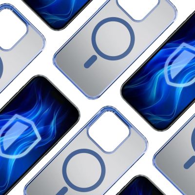 14. 3mk Frosty MagCase Blue Case for Apple iPhone 14 Pro Max - Blue