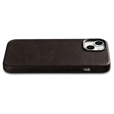 11. iCarer Oil Wax Premium Leather Case iPhone 14 Plus Magnetic Leather Case with MagSafe Brown (WMI14220703-BN)