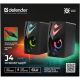 2. DEFENDER PC SPEAKERS J4 2.0 6W LED USB BLACK 65964