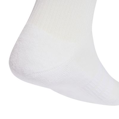 4. adidas Cushioned Sportswear Crew 3P Socks White JZ0530
