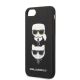 6. Karl Lagerfeld KLHCI8SAKICKCBK iPhone 7/8 / SE 2020 / SE 2022 black/black hardcase Saffiano Karl&Choupette Head