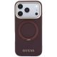 3. Guess Ring Stand 360 Grained Classic Logo MagSafe Case for iPhone 18 Pro Max / 17 Pro Max - Burgundy