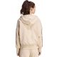 3. Women's adidas Seasonal Essentials Animal Print 3-Stripes Full-Zip Hooded Sweatshirt Beige KH1547