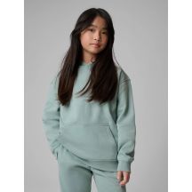 Girls' loose sweatshirt with hood 4F 4FJRSS26TSWSF2716-47S