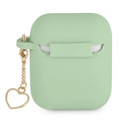 2. Guess GUA2LSCHSN AirPods cover green/green Silicone Charm Heart Collection