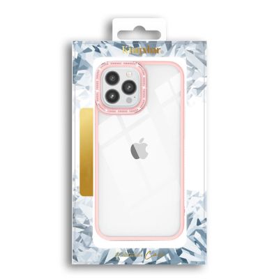 5. Kingxbar Sparkle Series case iPhone 13 Pro Max with crystals back cover pink