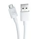 7. 3mk Hyper Cable USB-A / micro USB 5V 2.4A 1.2m - white