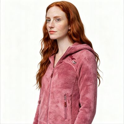 7. Women's fleece Geographical Norway UPALOOD BPINK DB lady 047-1 BLUSH PINK (WZ4197F/GN-ROSE BLUSH)