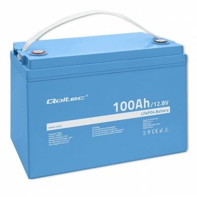 Qoltec 53705 Lithium Iron Phosphate (LiFePO4) Car Battery 100 Ah 12.8 V 100 A Car