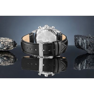 6. Giewont Chronograph Sapphire Black Silver Men's Watch GW5630-A2