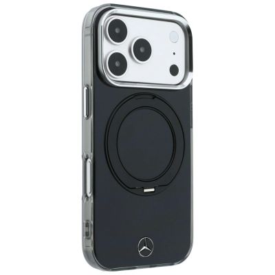 4. Mercedes Ring Stand Iconic Logo MagSafe Case for iPhone 18 Pro Max / 17 Pro Max - Black