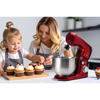 26. ELDOM WRK1250 SHEF PLANETARY ROBOT, 800W, TRY ATTACHMENTS FOR WHIPPING, MIXING, KNEADING, METAL BOWL 5 L 8 SPEEDS + PULSE