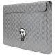 2. Karl Lagerfeld Saffiano Monogram Ikonik case for a 14" laptop - silver
