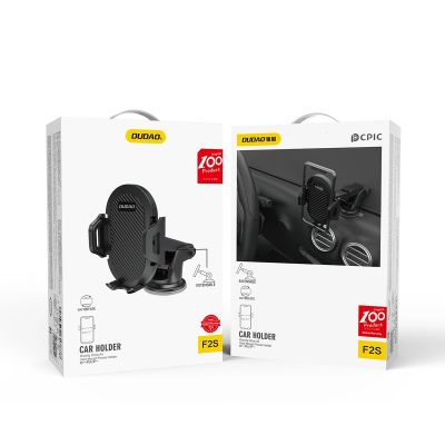 4. Dudao Telescopic Gravity Car Windshield Mount Holder Black (new F2S black)