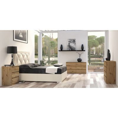 4. M6 MALWA CHEST OF DRAWERS 140CM 6 DRAWERS ARTISAN