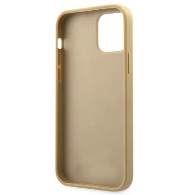 6. Guess GUHCP12SPUVQTMLBE iPhone 12 mini 5.4" gold/gold hardcase V-Quilted Collection