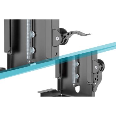 4. Under-desk PC mounting bracket with Easy-Locking mechanism