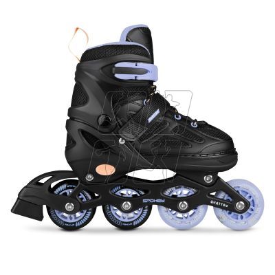 8. Spokey Quattro 4IN1 inline skates SPK-943431 size 38-41 BK/VT