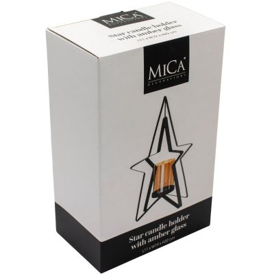 35. METAL CANDLESTICK 31.5 CM STAR MICA