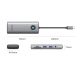 2. Orico PW11 8in1 USB-C Docking Station 2x USB-A 3.0 1x USB-C PD 100W 1x HDMI 4K 60Hz 1x microSD/SD 1x RJ45 Gigabit Ethernet 1x Audio 3.5mm - Gray