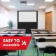 4. MACLEAN PORTABLE PROJECTION SCREEN, COMPACT, FLOOR, 80", 16:10 MC-212