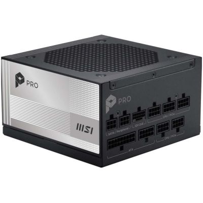 5. MSI PRO A850PL PCIE5 850W 120mm 80plus Platinum aPFC Power Supply