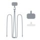 4. Tech-Protect C5S Rope Crossbody Strap Leash - Gray