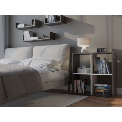 4. MALAX SHELVING 2X2 ANTHRACITE/WHITE