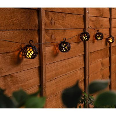 47. SOLAR LAMP FIREBALLS 7CM 5PCS