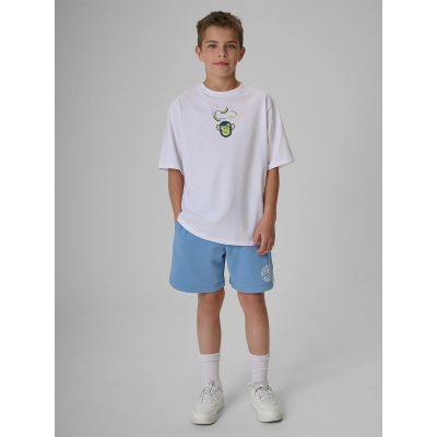 4. Boy's loose T-shirt with print 4F 4FJRSS26TTSHM4276-10S