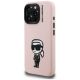 2. Karl Lagerfeld Silicone Karl Sketch MagSafe Case for iPhone 16 Pro - Pink