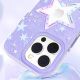 4. Kingxbar Heart Star Series case for iPhone 14 Plus purple star case