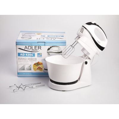3. Adler AD 4206 hand mixer (300W; white)