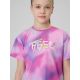 5. Girls' quick-drying sports T-shirt 4F 4FJRSS26TFTSF2394-90A