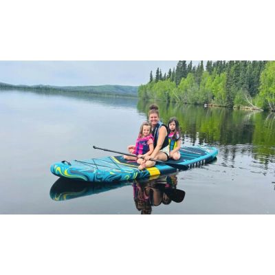 2. SUP SKATINGER board Prana Lava Green 350x89x15 cm