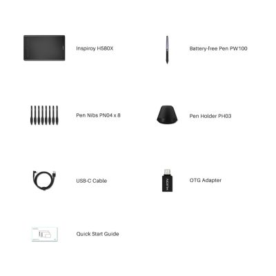 11. Huion H580X Graphics Tablet