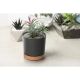 2. TUBO PM ANTHRACITE FLOWER POT 18CM